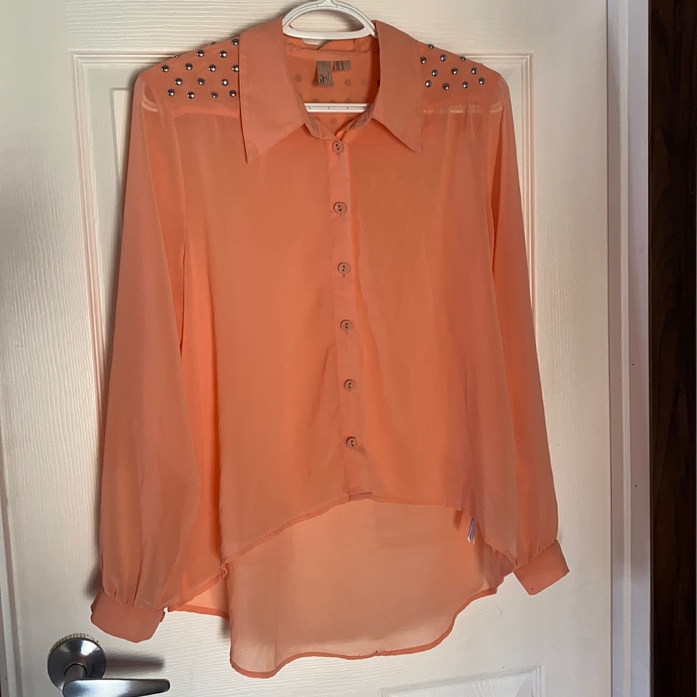 Sheer Button Shirt